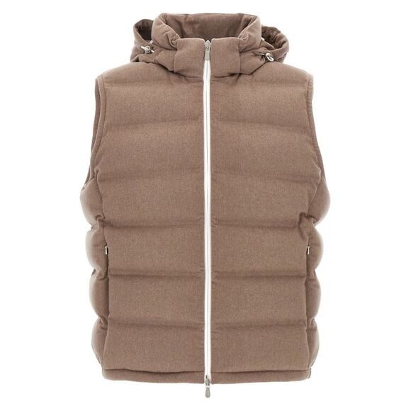 Brunello Cucinelli Men Padded Wool Vest - Picture 1 of 4